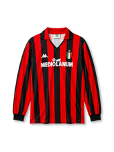 ACミラン 1988/89シーズン ホームジャージ 長袖 Kappa Mediolanum