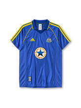 ニューカッスル・ユナイテッド 1998/00シーズン アウェイユニフォーム(adidas製、青地、Newcastle Brown Aleスポンサー)