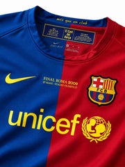 FCバルセロナ 2008-09 ホーム 長袖ユニフォーム ローマ決勝