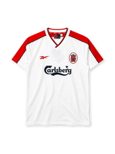 リバプール 1998/99 アウェイユニフォーム 白×赤 リーボック製 Carlsbergスポンサー オーバルエンブレム付き