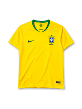 ブラジル代表 2018 ホームユニフォーム イエロー 緑襟 ナイキ製 ロシアW杯モデル 5つ星エンブレム付き