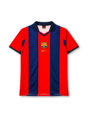 FCバルセロナ 1998/99 ホームユニフォーム ブラウグラナ太幅ストライプ ナイキ製 胸中央エンブレム