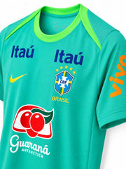ブラジル代表 2024 トレーニングシャツ アクアグリーン