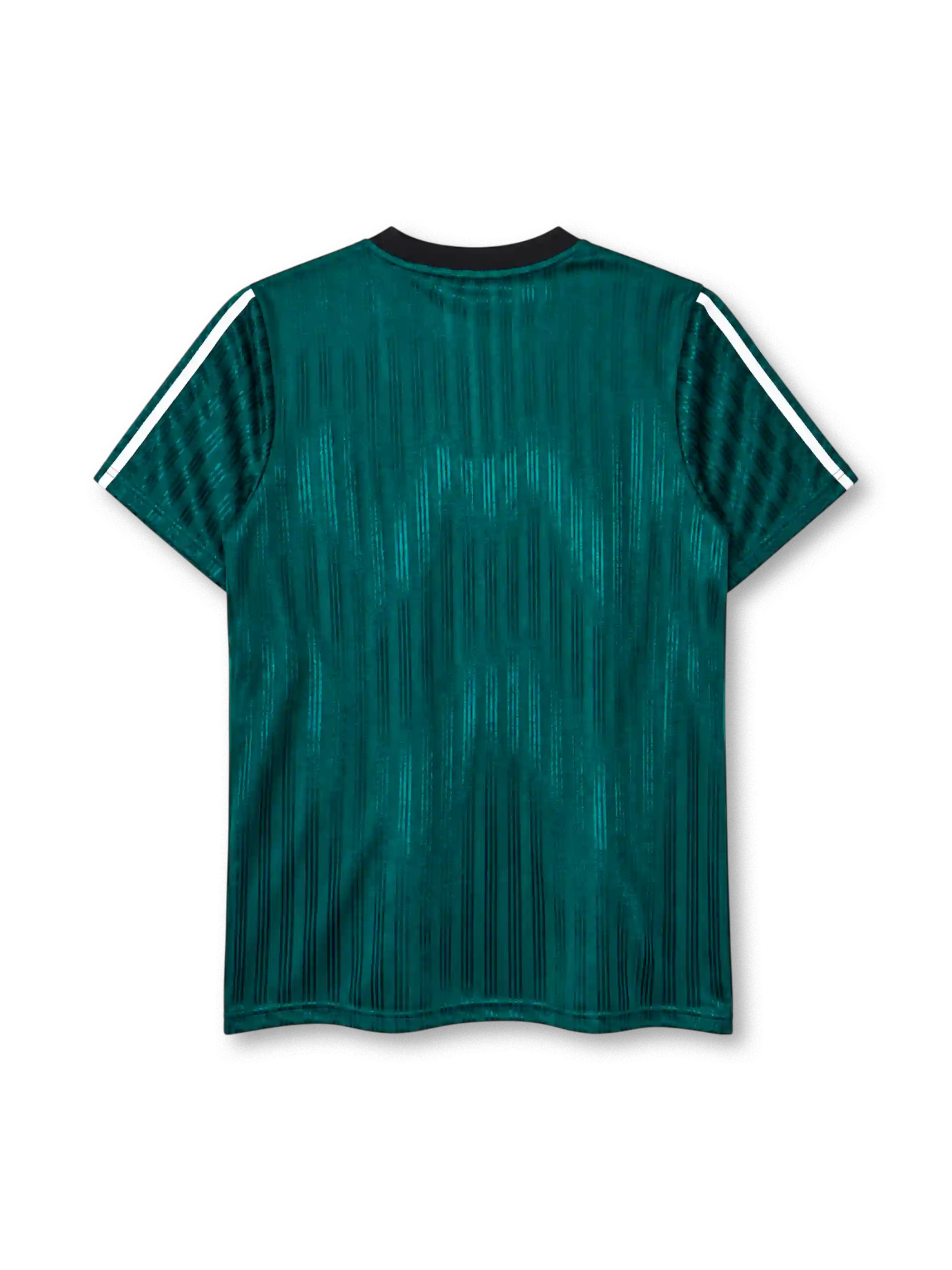 リヴァプール 1995-96 adidas Bringback Tシャツ グリーン 黒の襟と白の3本ライン トレフォイル入り