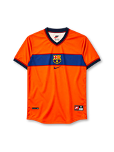 FCバルセロナ 1998/99シーズン サードユニフォーム(Nike製、オレンジ地、紺バンド)