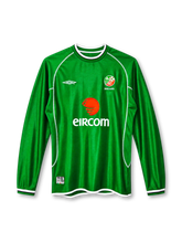 2002 アイルランド代表 ホームジャージ 長袖 Umbro eircom サッカーユニフォーム