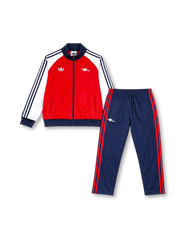 アーセナル 2026年 オリジナルスレトロトラックジャケット&パンツセット(adidas Originals製、赤白ジャケット、紺赤パンツ)