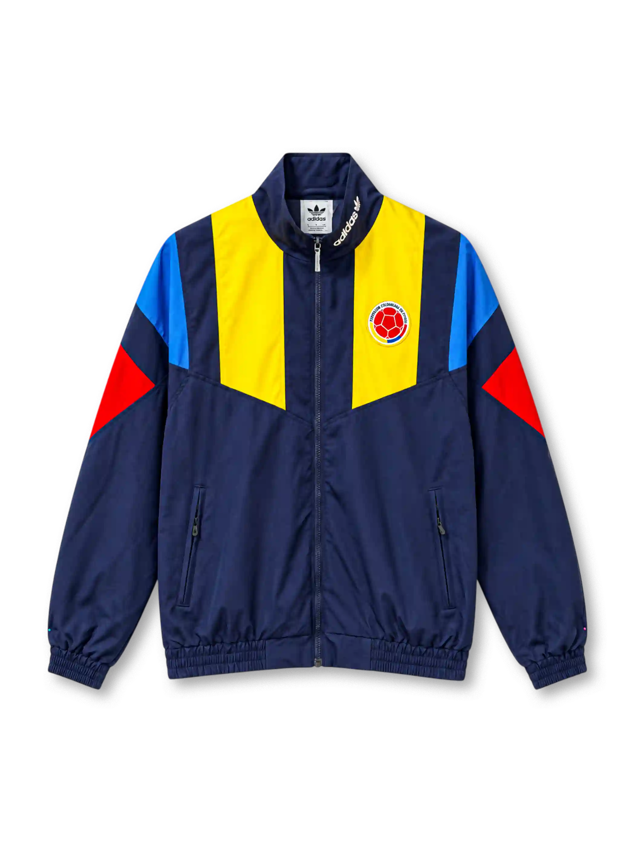 コロンビア代表 2026年 アンセムジャケット(adidas製、紺地、赤黄青3色)