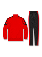 マンチェスター・ユナイテッド 2026-27 レッド トラックスーツ セットアップ ブラックパンツ