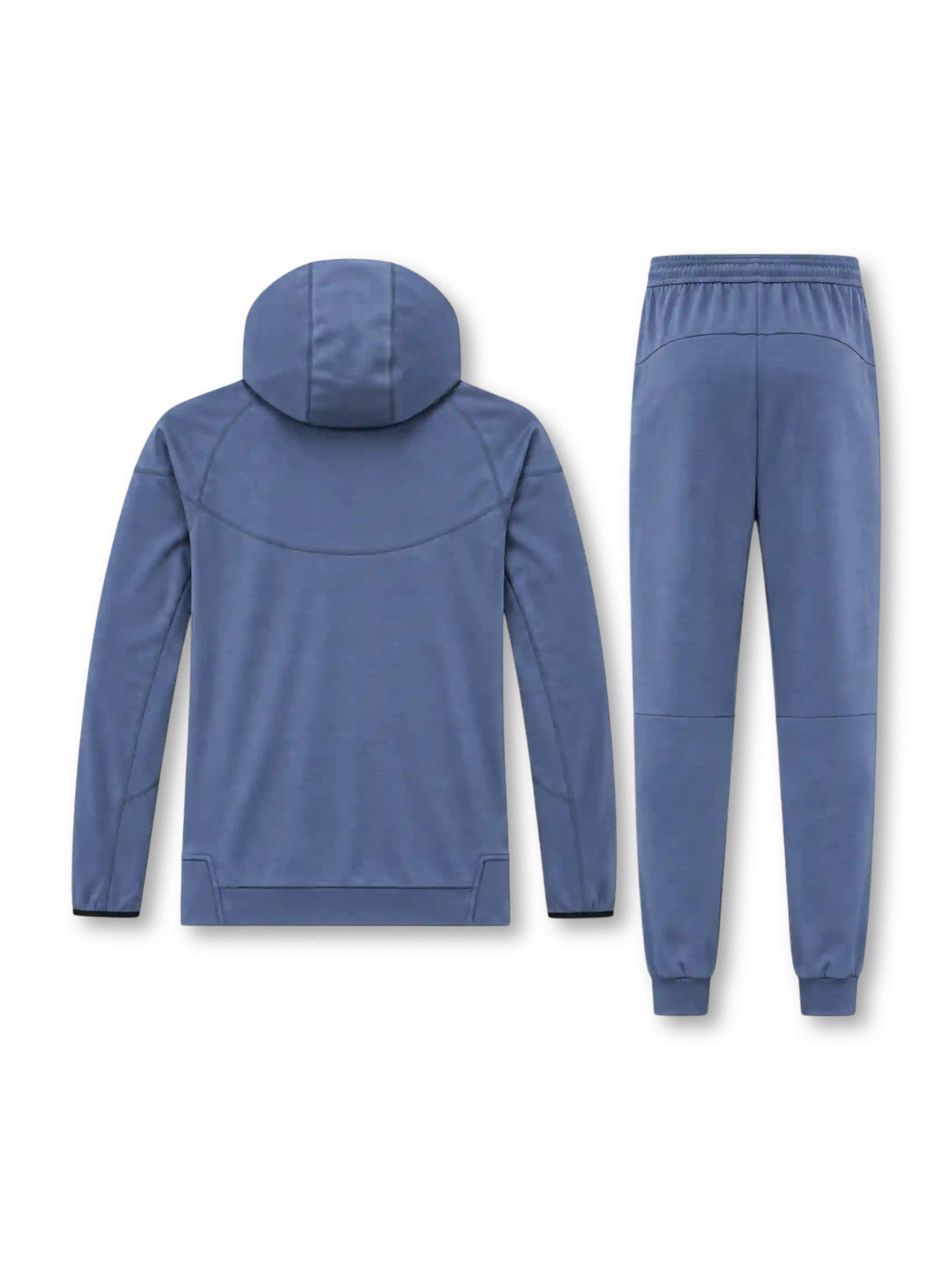 パリ・サンジェルマン 2026-27 グレーブルー フード付きトラックスーツ セットアップ Nikeロゴ