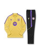 FCバルセロナ 2026-27 ゴールド ハーフジップ トレーニングセット ブラックパンツ