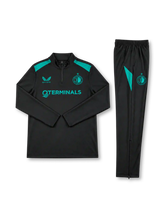 フェイエノールト 2026-27 ブラック×ターコイズ ハーフジップ トレーニングセット Castore