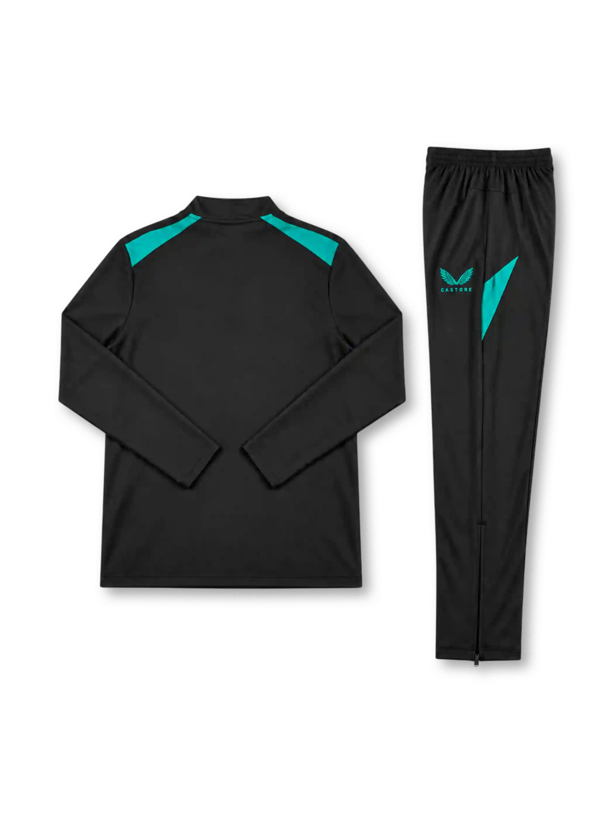 フェイエノールト 2026-27 ブラック×ターコイズ ハーフジップ トレーニングセット Castore