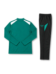 フェイエノールト 2026-27 グリーン ハーフジップ トレーニングセット ブラックパンツ Castore