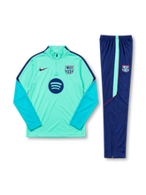 FCバルセロナ 2026-27 アクアブルー ハーフジップ トレーニングセット ネイビーパンツ Nike