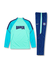 FCバルセロナ 2026-27 アクアブルー ハーフジップ トレーニングセット ネイビーパンツ Nike