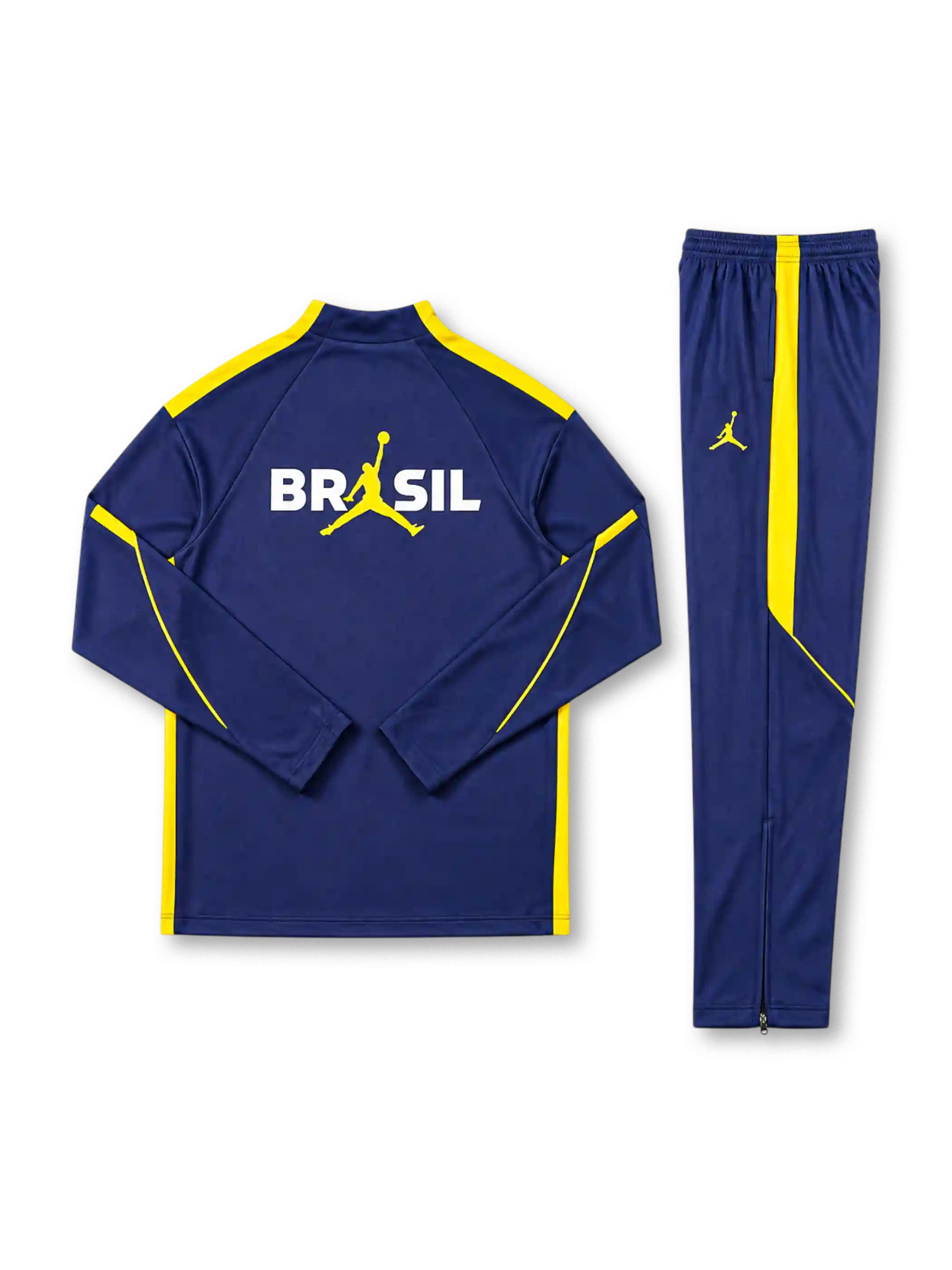 ブラジル代表 2026-27 ジョーダン トレーニング ハーフジップトップ&パンツ セットアップ ロイヤルブルー