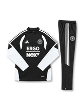 インテル・マイアミ 2026-27 ブラック 長袖ハーフジップ トレーニングトップとパンツの上下セット ERGO NEXTロゴとクラブエンブレム入り