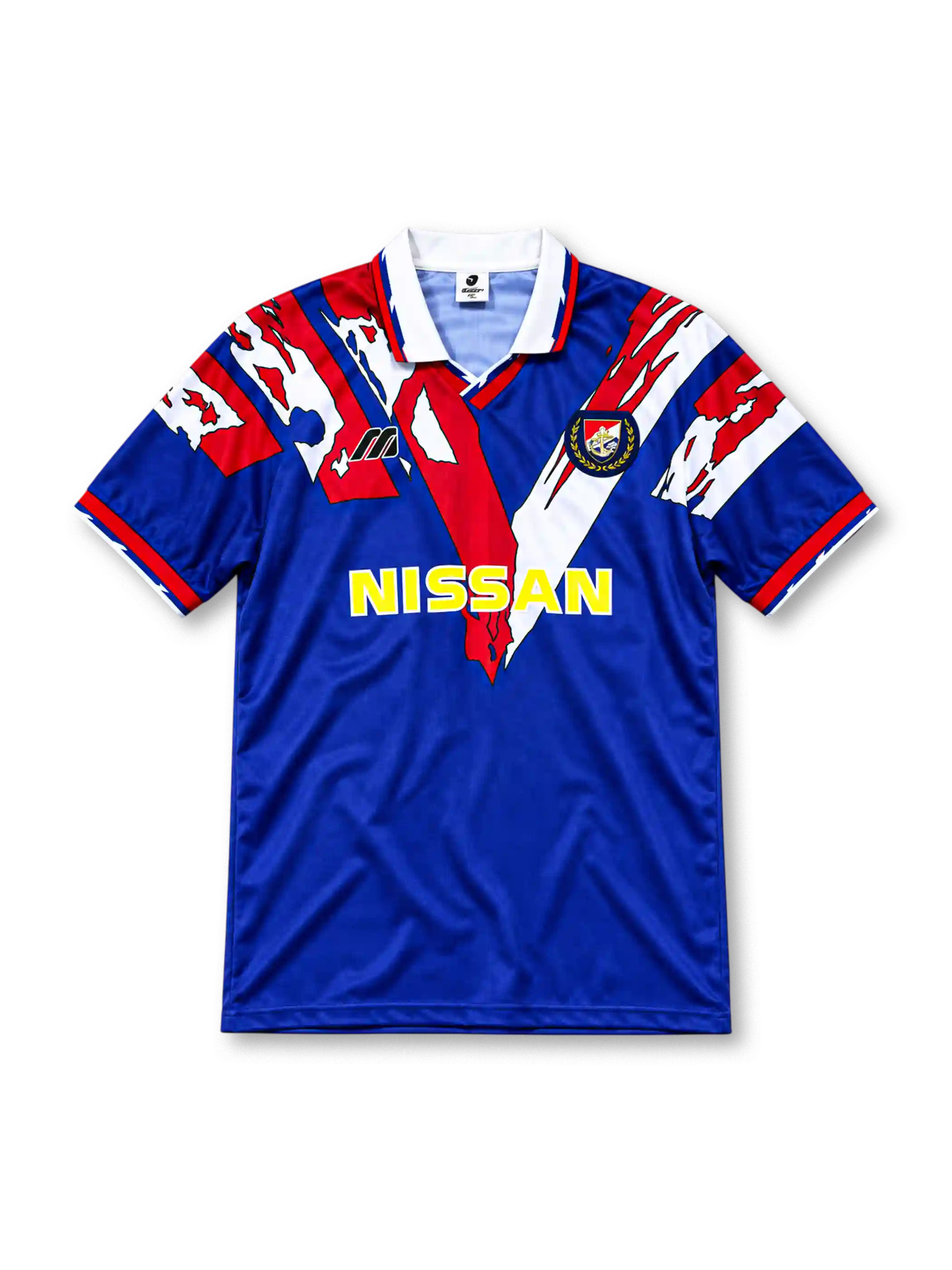 横浜マリノス 1993-94 ホームユニフォーム ブルー トリコロール グラフィック NISSAN