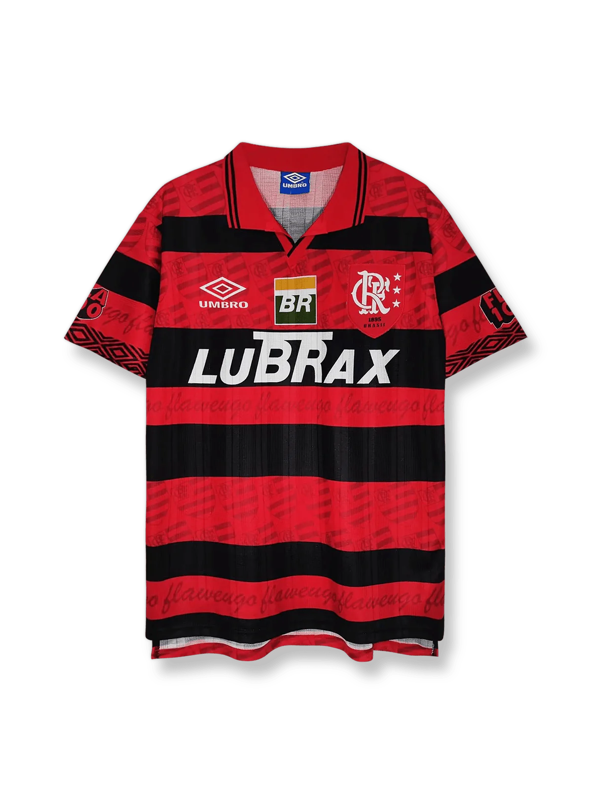 1995シーズンのフラメンゴホームユニフォーム、ジーコ着用の伝統的サッカージャージ