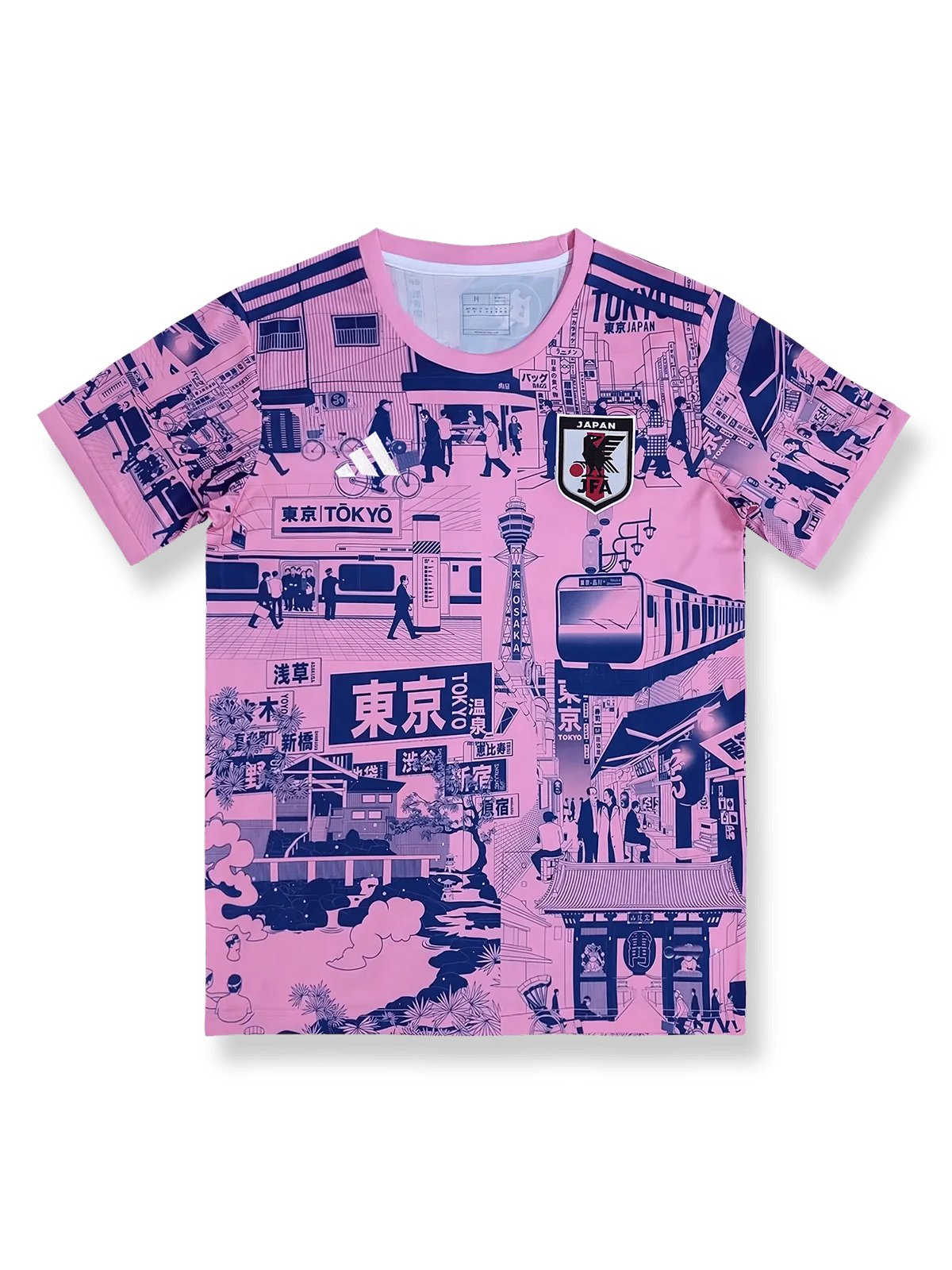 2024年日本代表特別版ユニフォーム「東京シティプリント」、東京の都市景観を描いたグラフィックデザイン