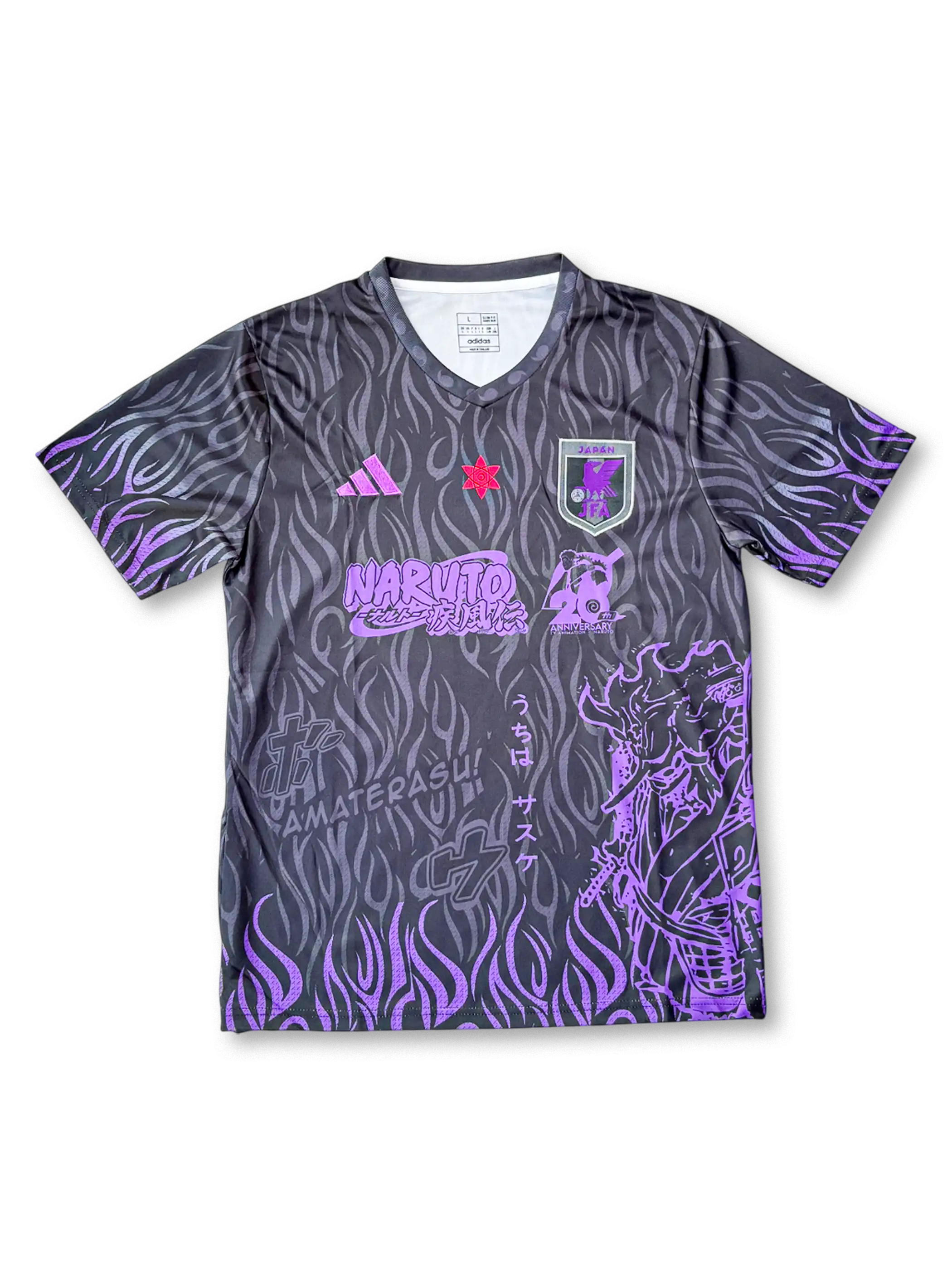 日本代表 NARUTO サスケ×天照 パープルフレイム 特別モデル 正面(黒×紫炎)