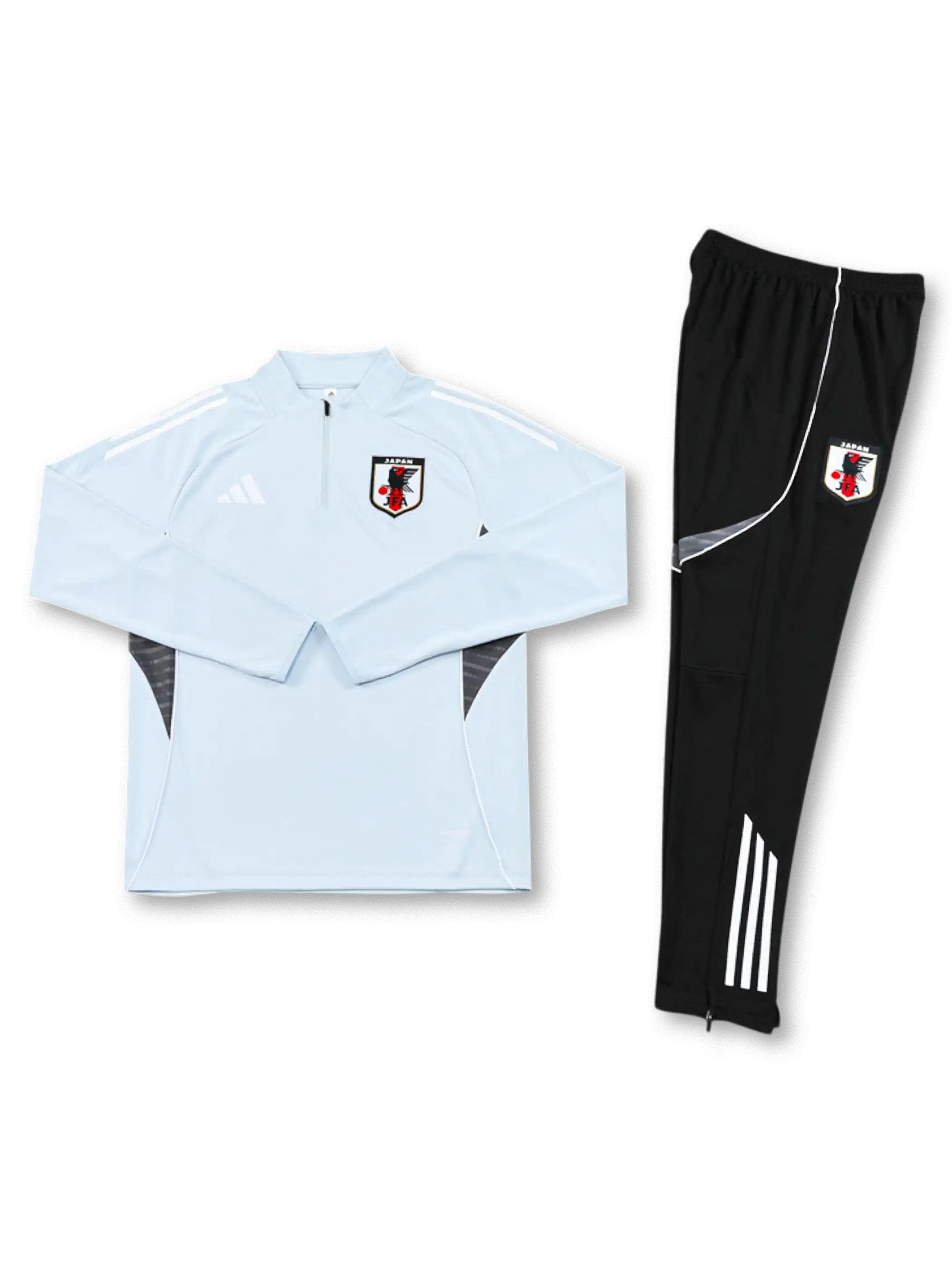 サッカー日本代表 ハーフジップ トレーニングセット 正面(JFAエンブレム)