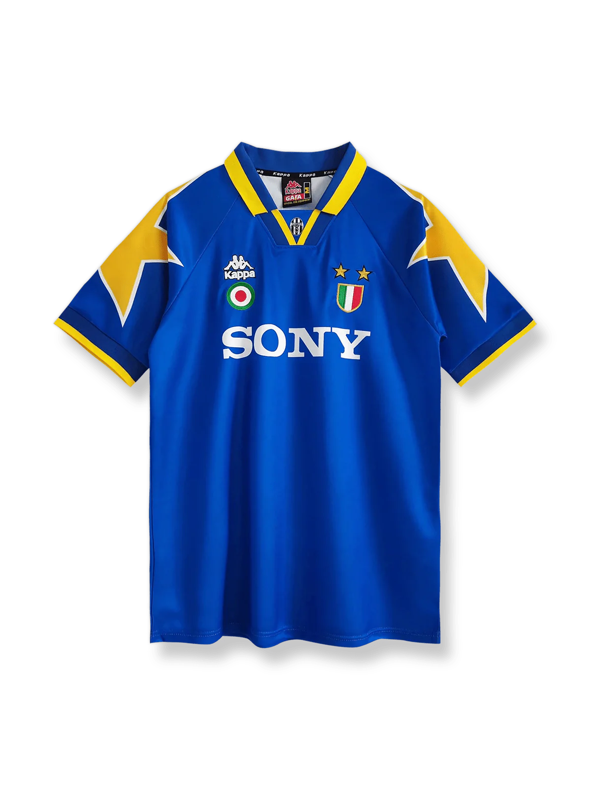 1995/96シーズンのユベントスアウェイユニフォーム、ジャンルイジ・ブッフォン着用の伝説的サッカージャージ