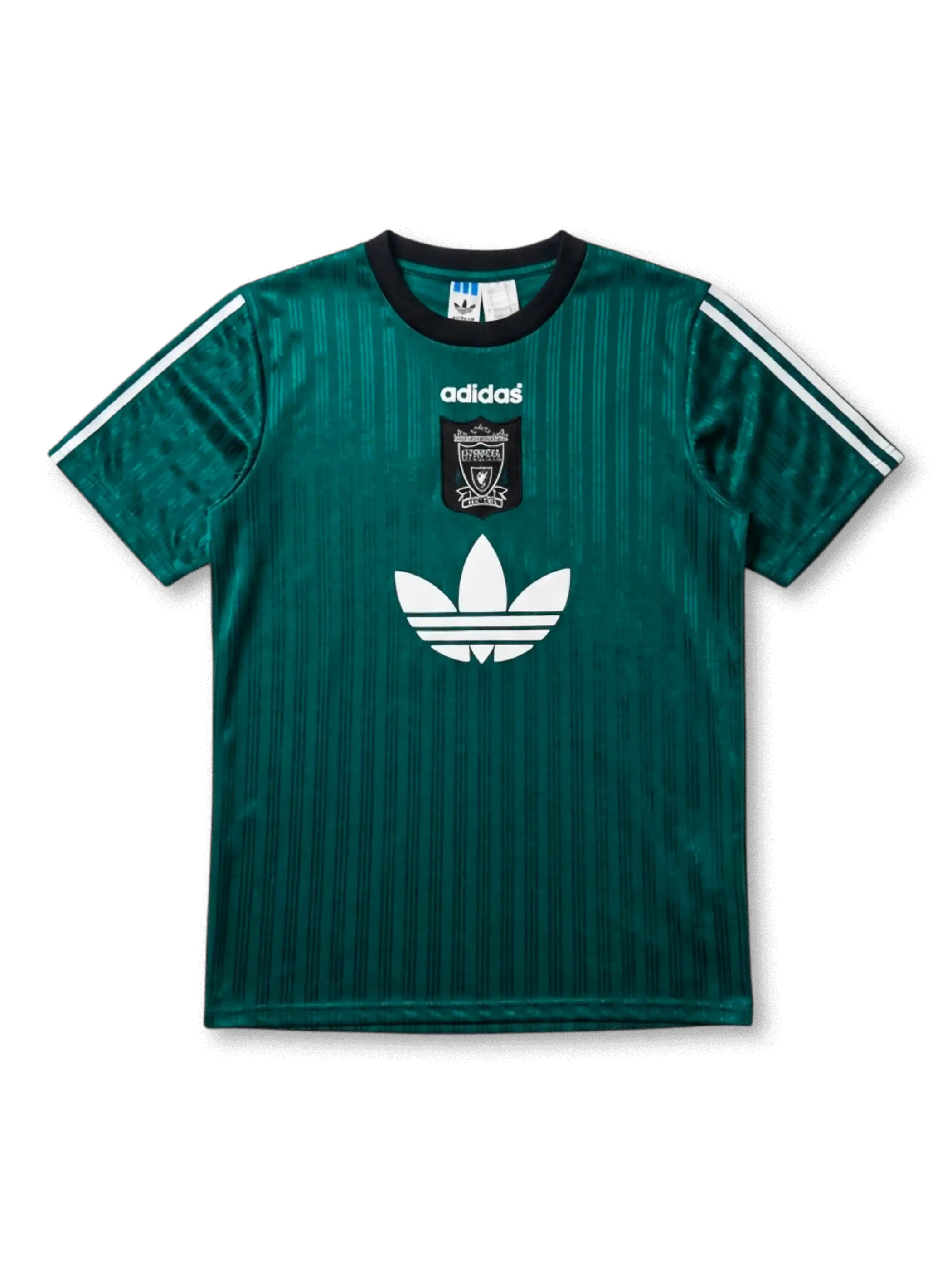 タグ付 アディダス トレフォイル リバプール Tシャツ ユニフォーム グリーン リヴァプールFC × adidas Originals トレフォイルジャージ グリーン