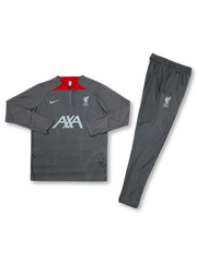 リヴァプール 選手仕様 ハーフジップ トレーニングセット 正面(グレー/AXA)