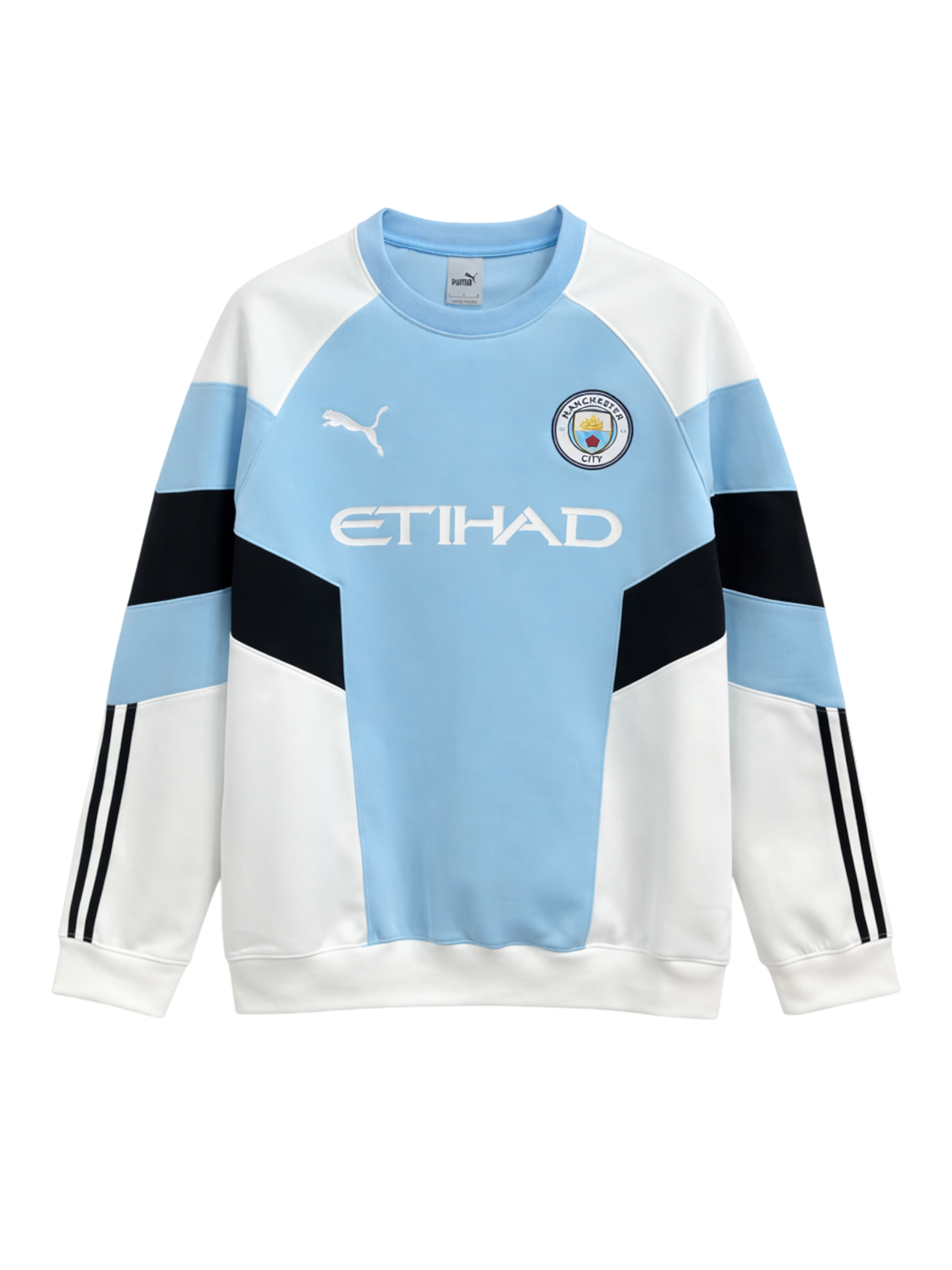 マンチェスター・シティ 厚手スウェット Puma クルーネック 長袖-KICKO
