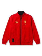 マンチェスター・ユナイテッド × adidas Originals 春節スペシャルエディション リバーシブルトラックジャケット — レッド×ブラック