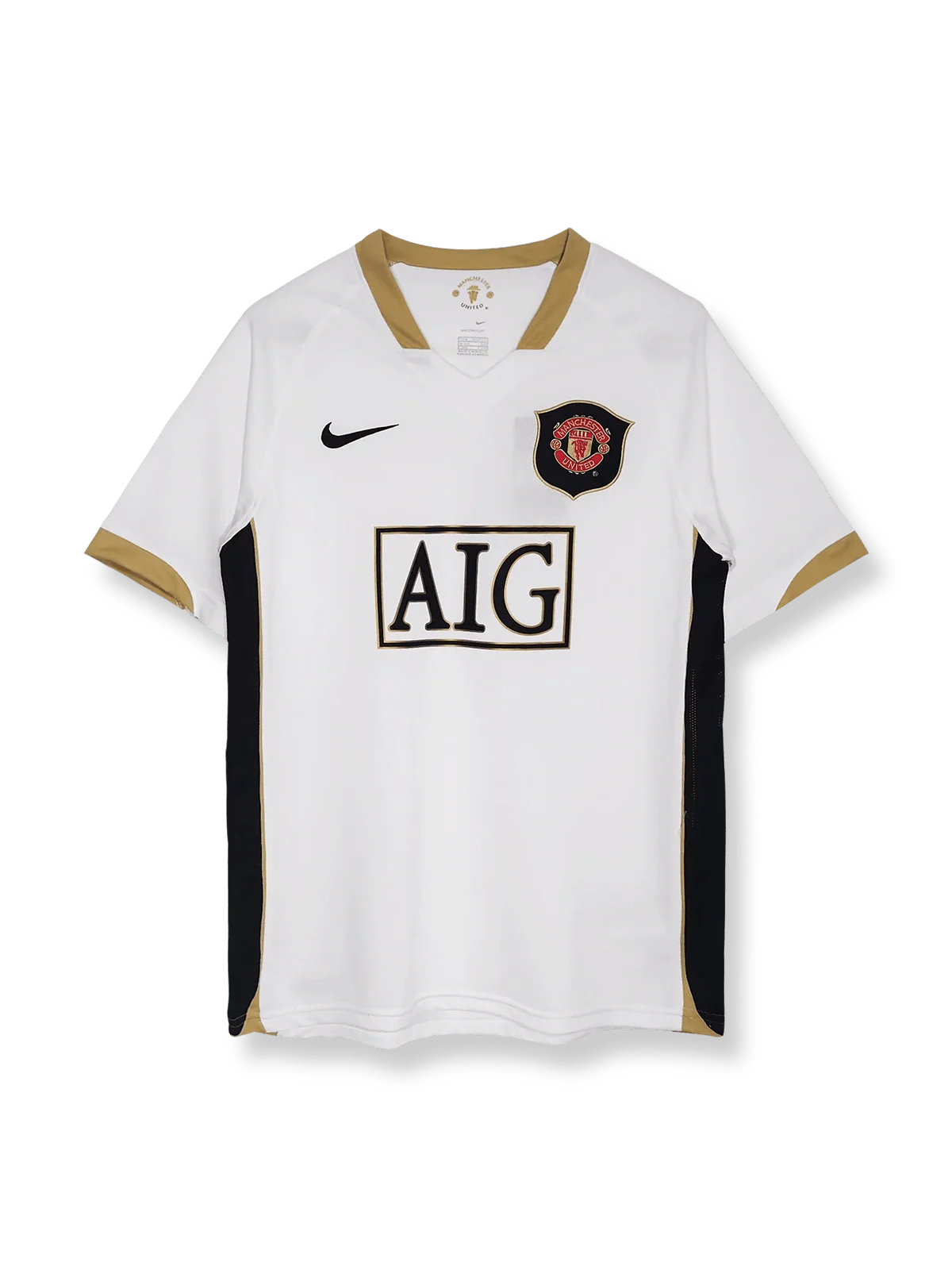 2006/07シーズンのマンチェスター・ユナイテッドアウェイユニフォーム、クリスティアーノ・ロナウド着用のクラシックサッカージャージ