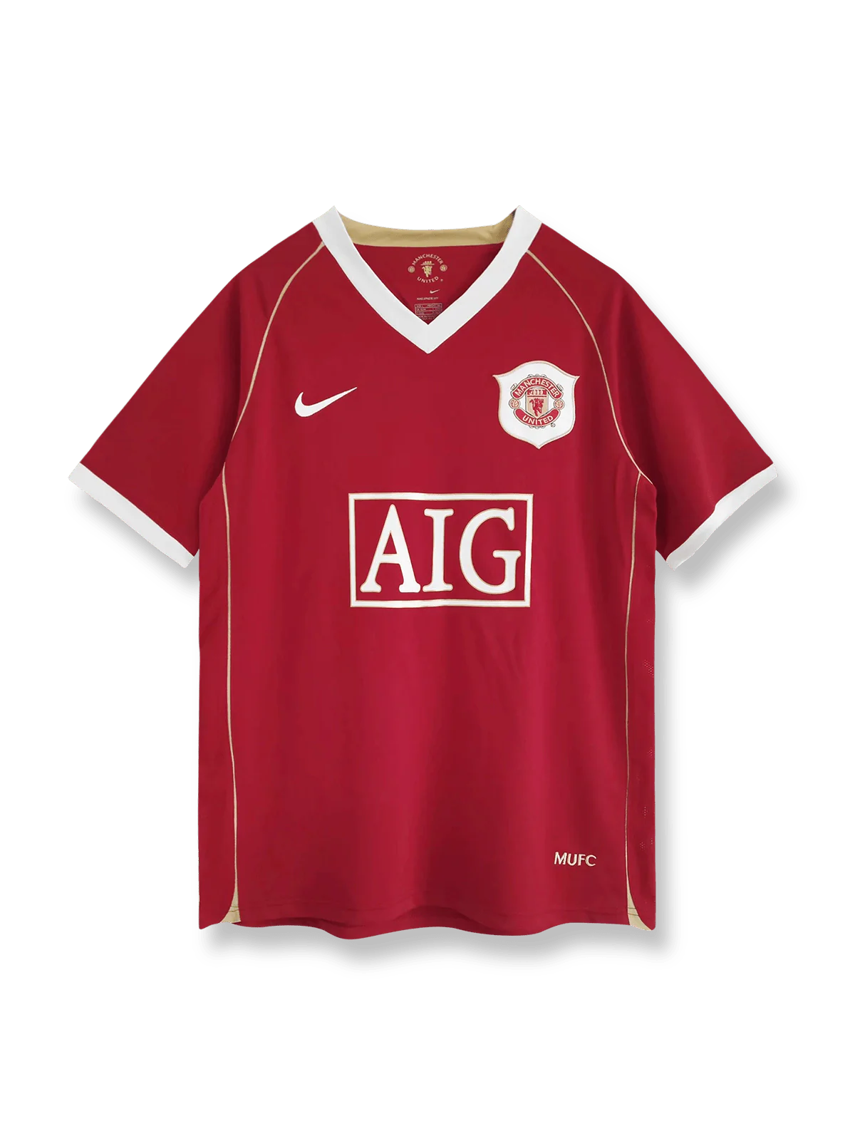 2006/07シーズンのマンチェスター・ユナイテッドホームユニフォーム、クリスティアーノ・ロナウド着用のクラシックサッカージャージ