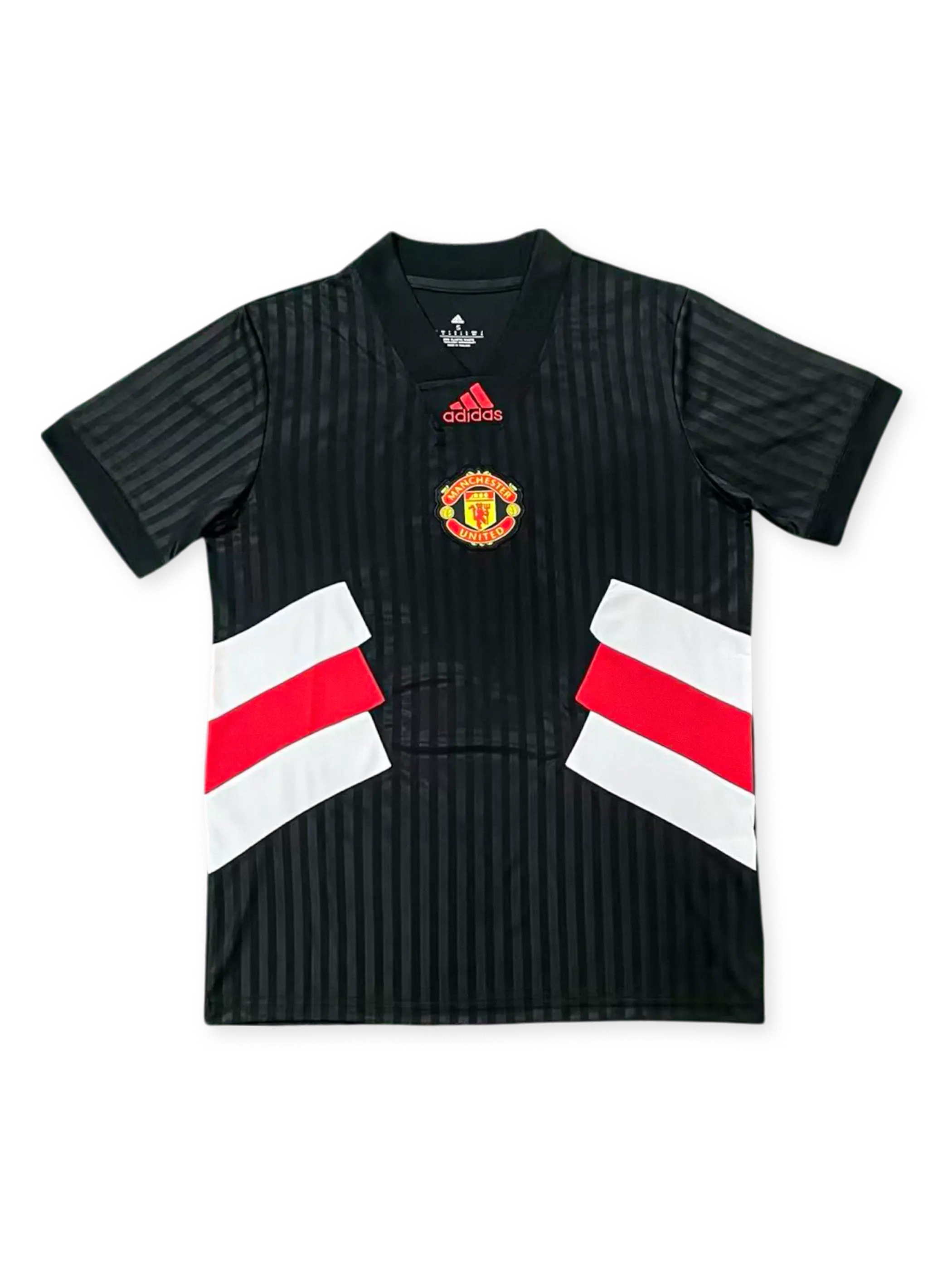 マンチェスター・ユナイテッドレトロブラックユニフォーム、クラシックな黒基調、歴史的デザイン