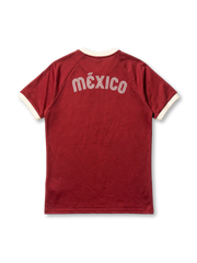 メキシコ代表 × adidas Originals 復刻ライフスタイルTシャツ — バーガンディ
