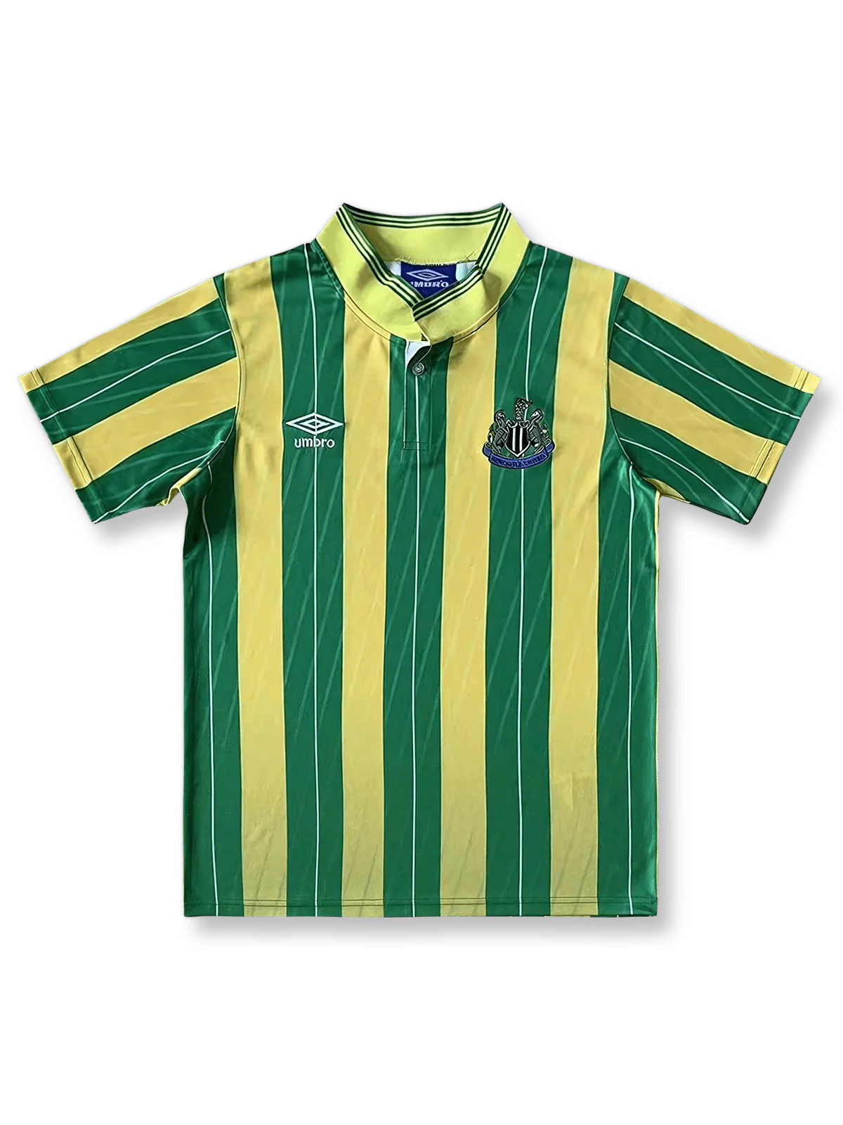 1988年シーズンのニューカッスルアウェイユニフォーム、ケヴィン・キーン着用のクラシックサッカージャージ