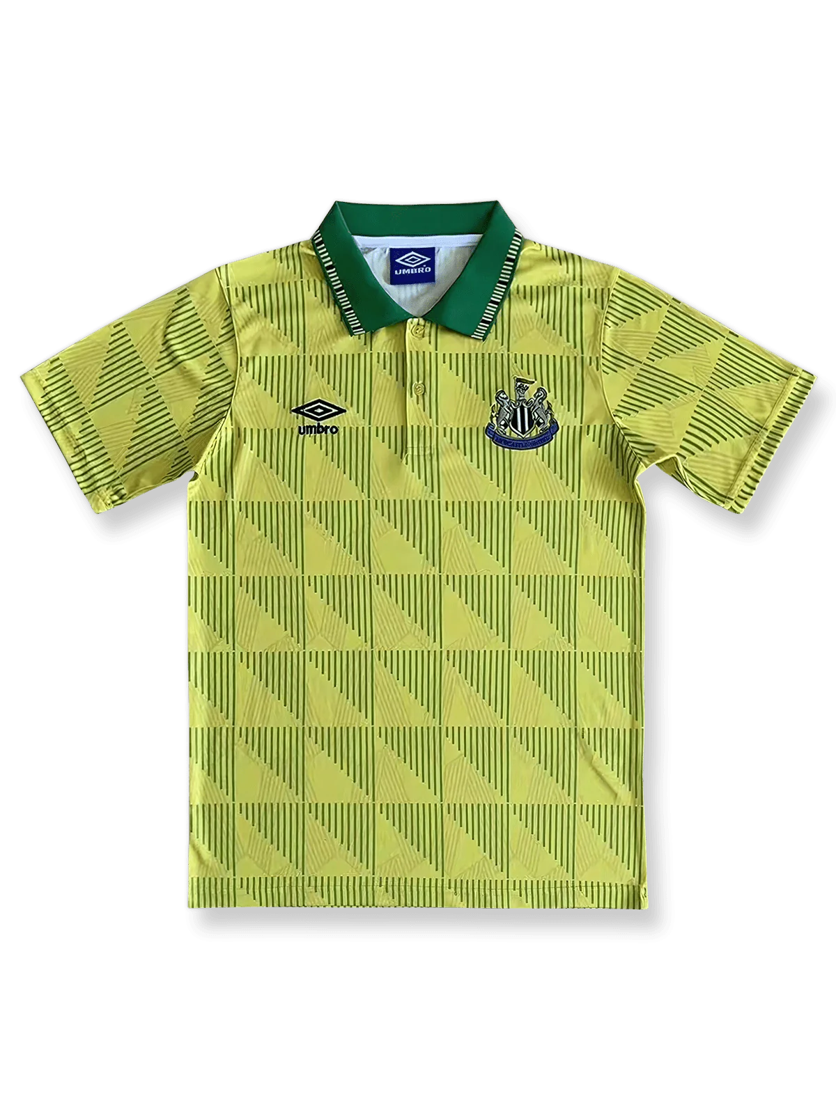 1991年シーズンのニューカッスルアウェイユニフォーム、ピート・ビアホルト着用のクラシックサッカージャージ