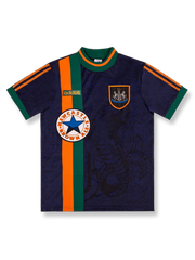 1997/98シーズンのニューカッスルアウェイユニフォーム、アラン・シアラー着用のクラシックサッカージャージ