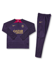 FCパリ・サンジェルマン 選手仕様 ハーフジップトップ 前面(エンブレム/QATAR)