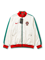 ポルトガル代表 トレーニングジャケット ホワイト×グリーン×レッド フロントデザイン