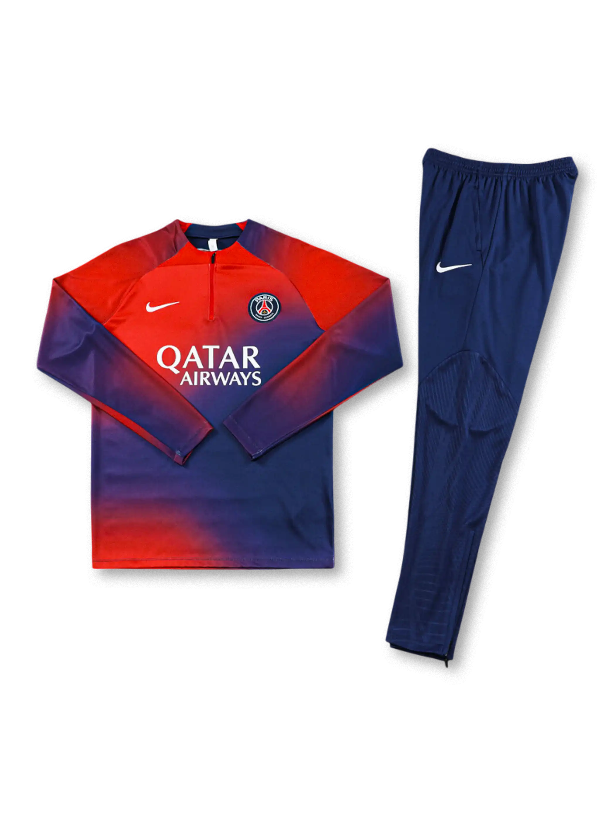 PSG ハーフジップ トレーニングセット 正面(グラデーション配色)