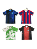 ランダムフットボールジャージ福袋 無地ユニフォーム4枚セット, vintage football shirt bundle