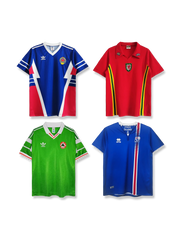 「レアクラブ福袋 無地ユニフォーム3枚セット, vintage football shirt bundle」