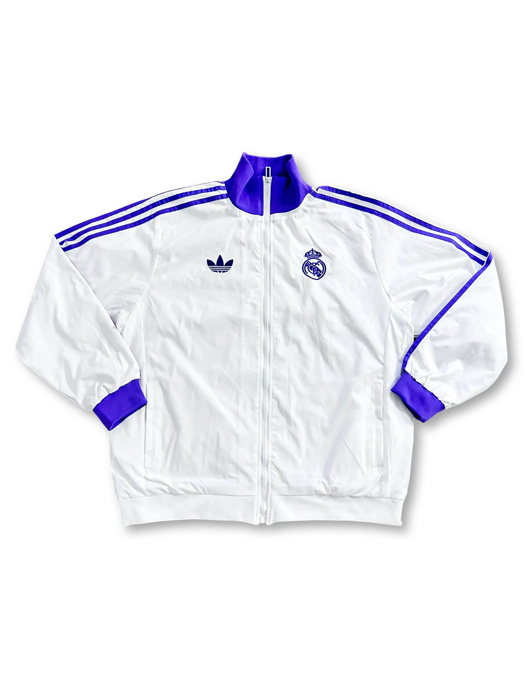 レアル・マドリード ホワイト×パープル トラックトップジャケット