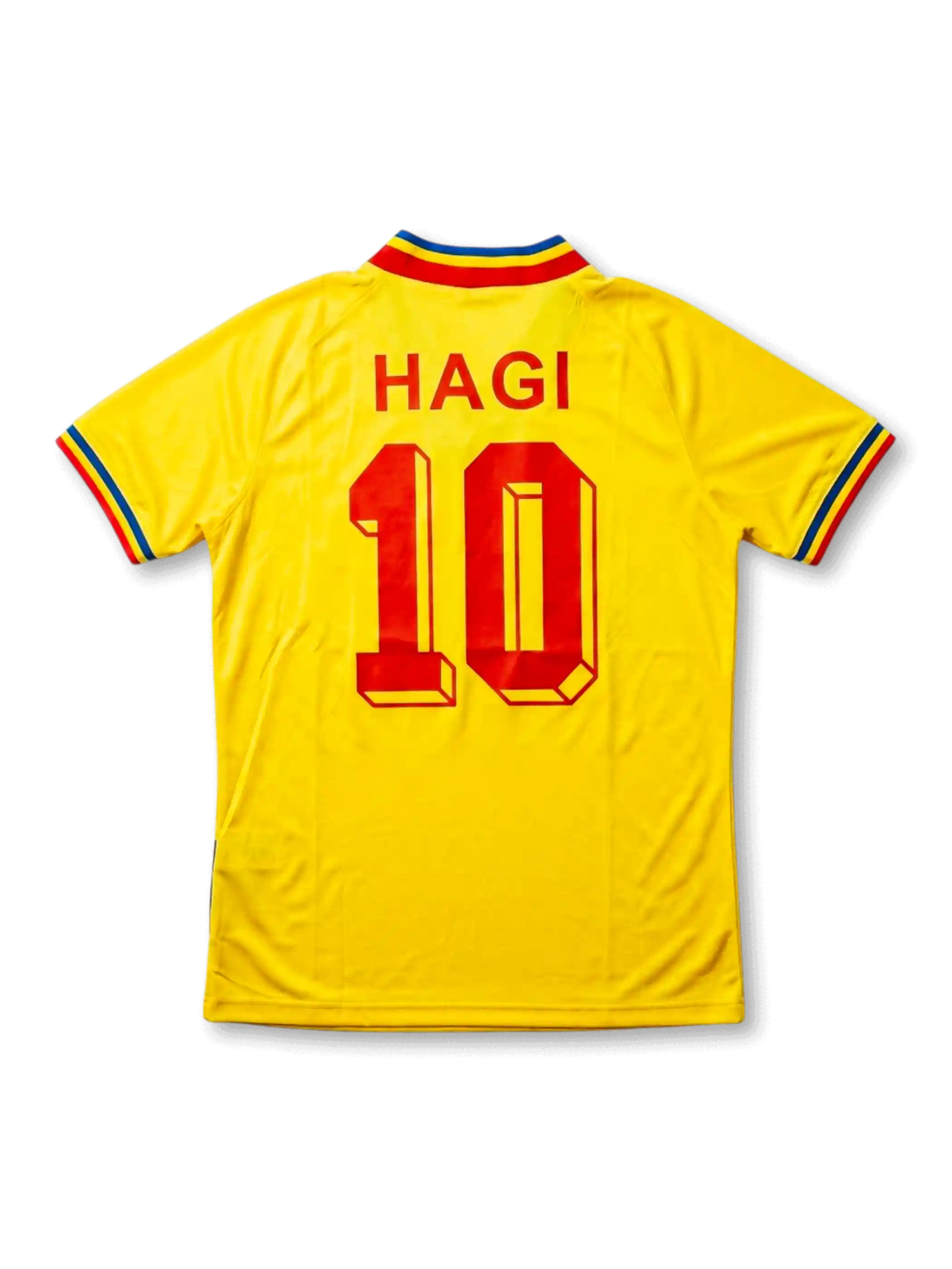 新品タグ付き！ゲオルゲ・ハジ / ルーマニア代表MF / 94年W杯/A ルーマニア代表 1994 ホーム ワールドカップ レプリカ ジャージ ハジ