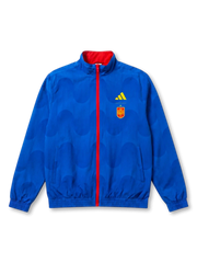 スペイン代表 × adidas リバーシブルトレーニングジャケット — ロイヤルブルー×レッド
