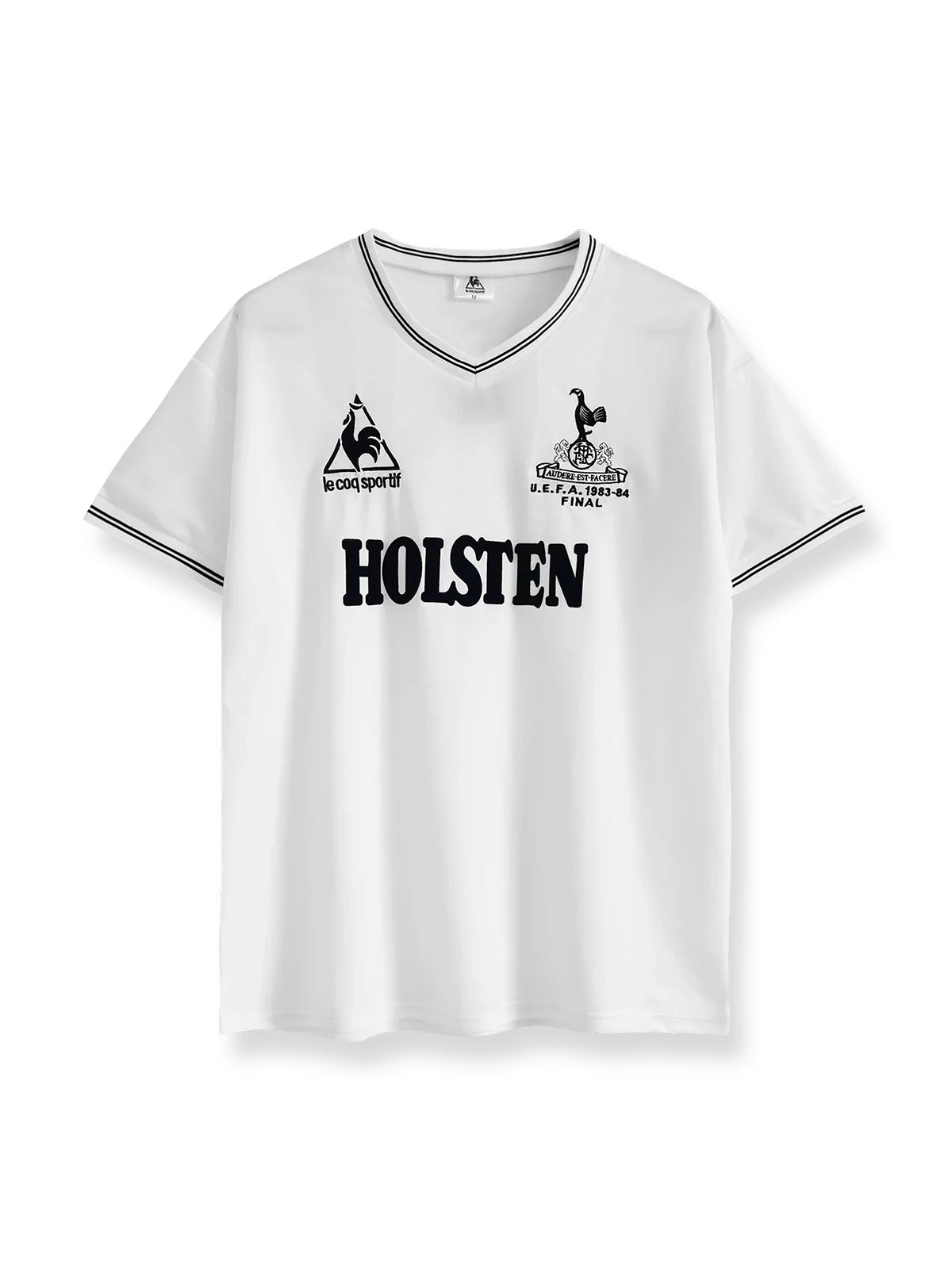 1983/84シーズンのトッテナム・ホットスパーホームユニフォーム、グレン・ホドル着用のクラシックサッカージャージ