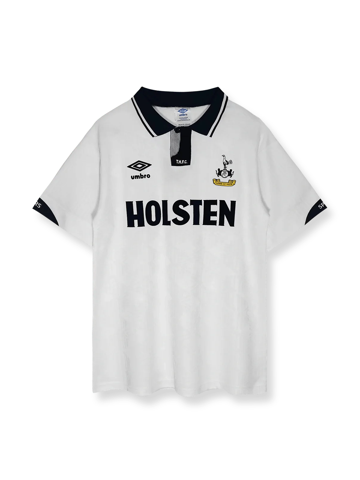 1991/93シーズンのトッテナム・ホットスパーホームユニフォーム、グレン・ホドル着用のクラシックサッカージャージ