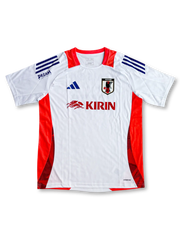 2024年日本代表トレーニングシャツ 白×オレンジ 前面